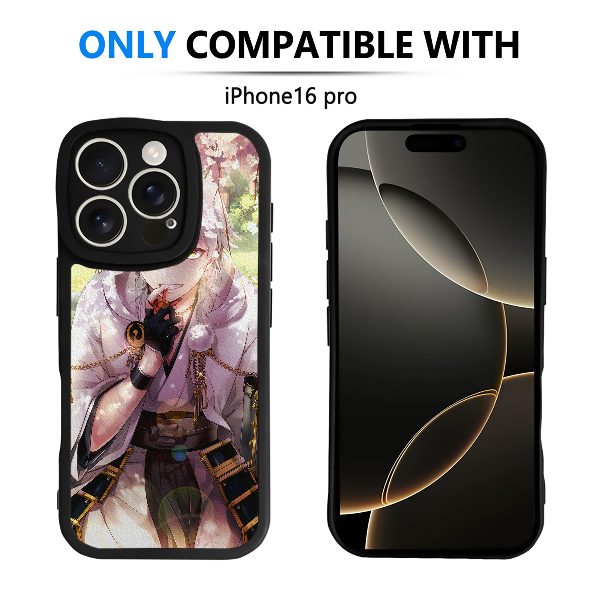 （画像用） 刀剣乱舞 Touken Ranbu 【iPhone 16シリーズ対応】シリコンスマホケース（レザー調） 材質：シリコン